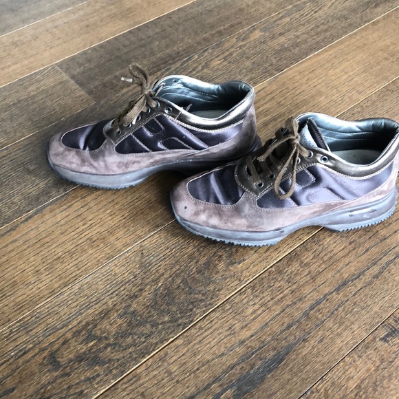 Brown classic Hogan dressy sneakers - Picture 2 of 8